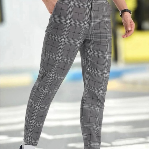Men’s Glen Plaid Tailored Pants - Picture 6 of 6